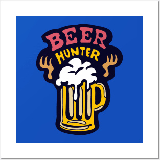 Beer Hunter illustration Posters and Art